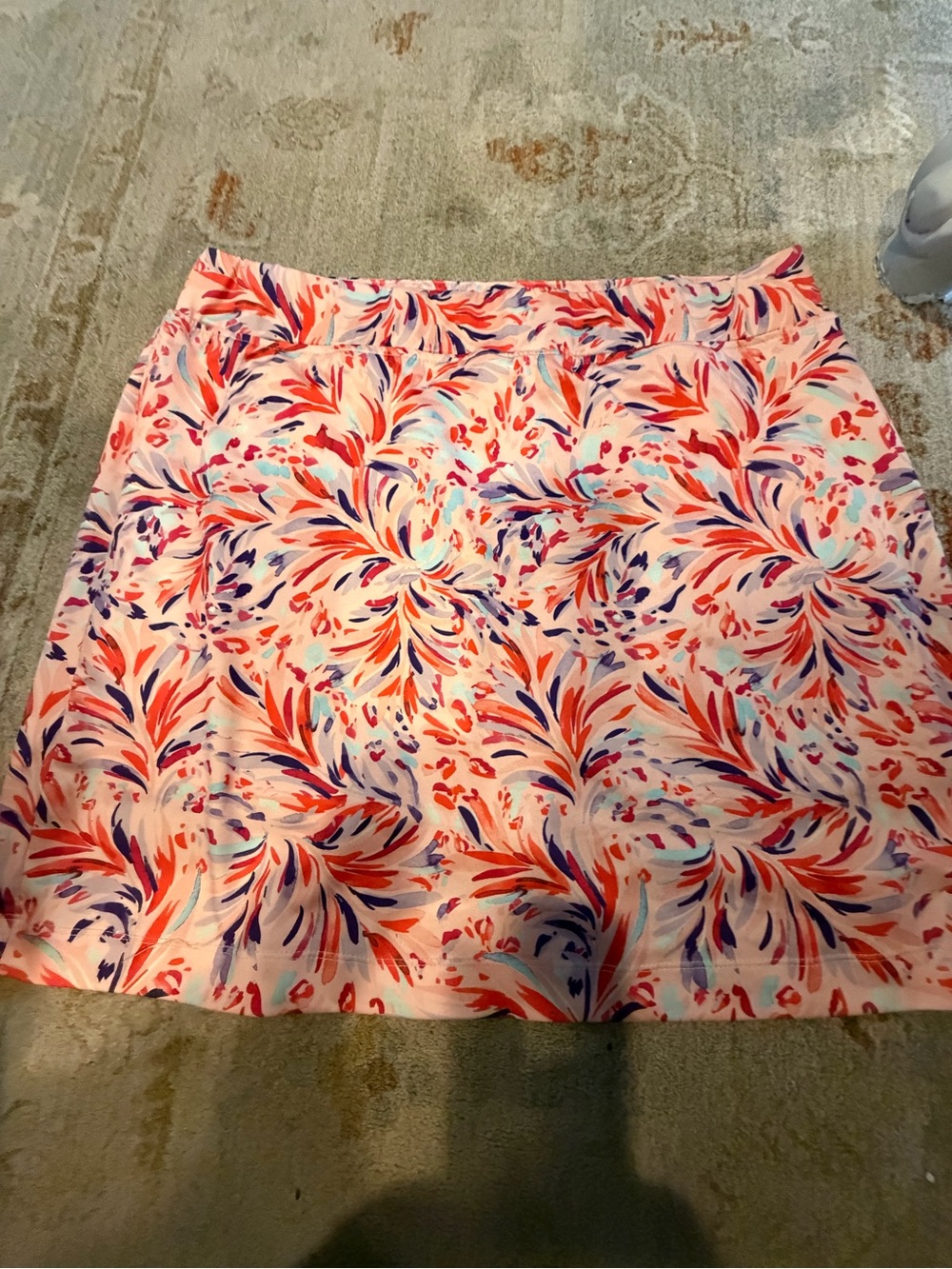 Pink Abstract Floral skort . Stella Parker Collection